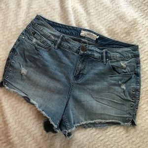 Torrid Women's Cut Off Distressed Shorts, Size 18